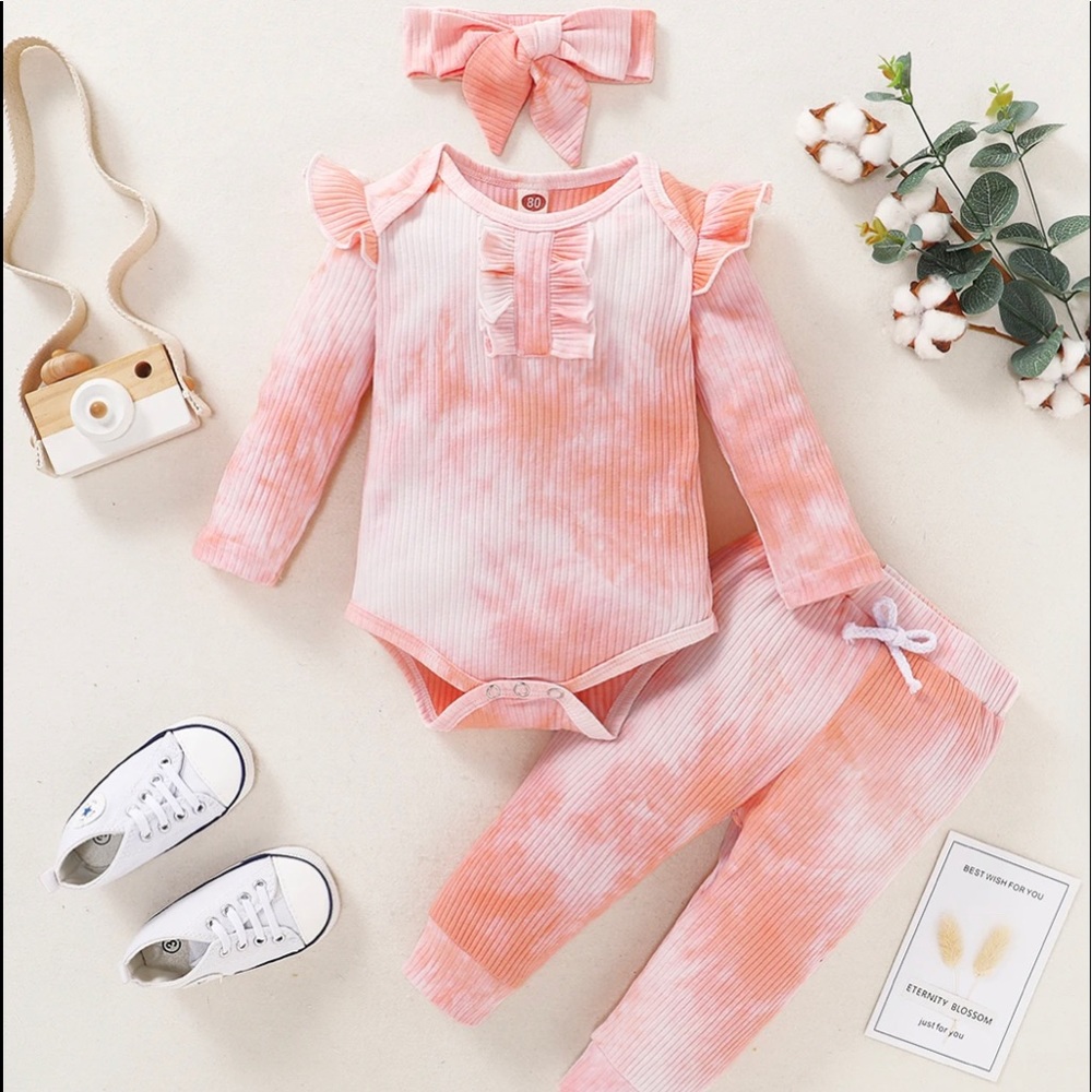 3pc baby tie dye set